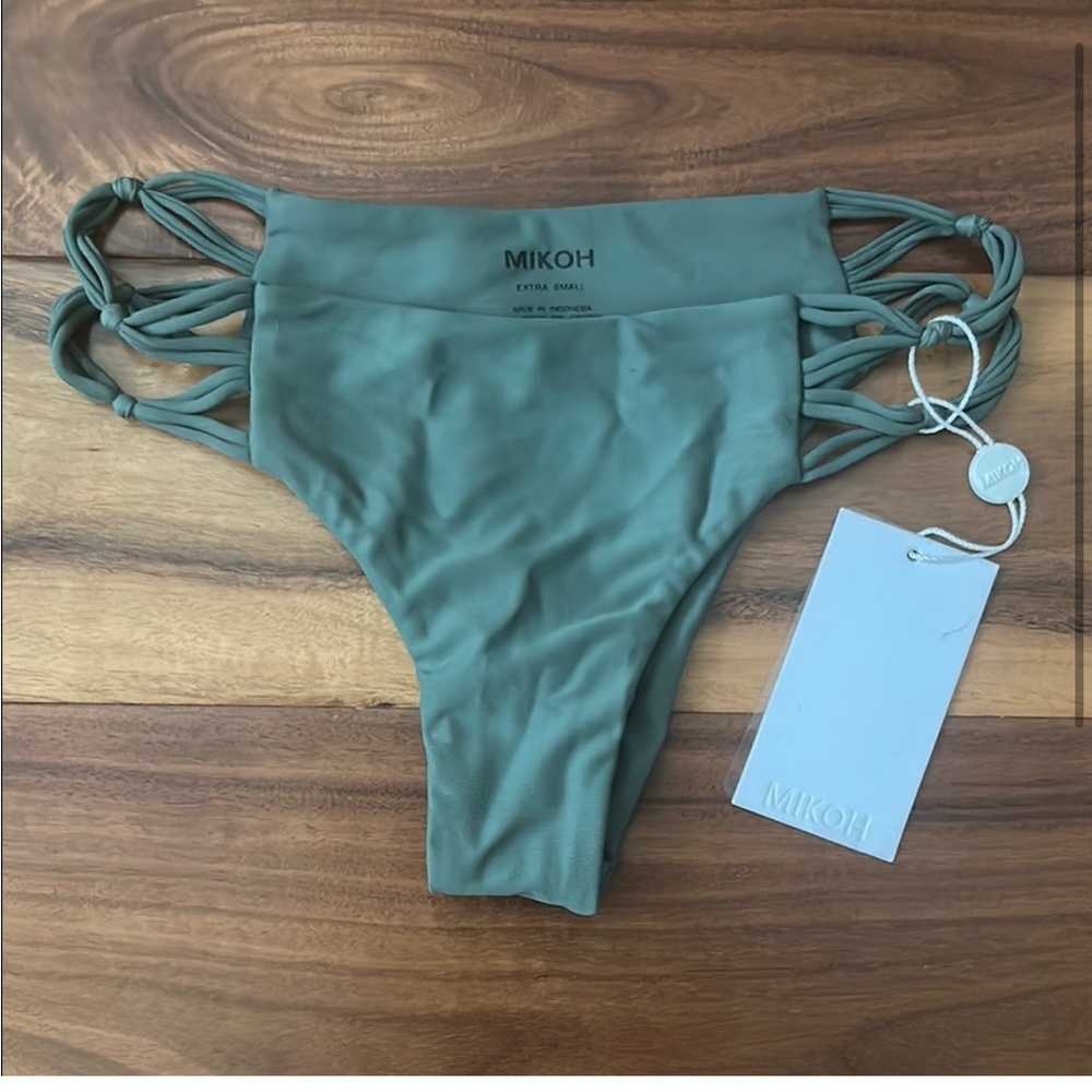 Mikoh Green Strappy Bikini Bottom - XS - NWOT